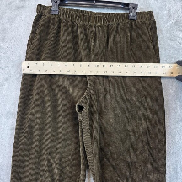 Orvis Corduroy Pants Womens Medium Brown Elastic Waist Straight Leg Casual MP - Picture 5 of 11